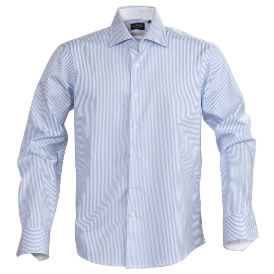 Рубашка мужская в полоску Reno, голубая, размер S