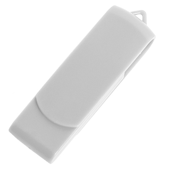 USB flash-карта SWING (8Гб), белый, 6,0х1,8х1,1 см, пластик