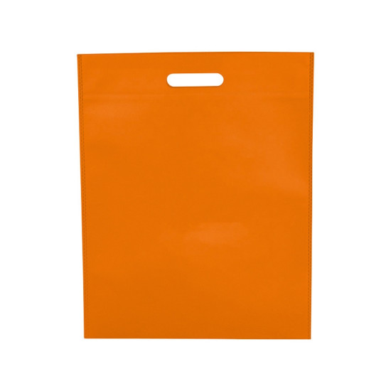 Большая просторная нетканая сумка-тоут для конференций, оранжевый