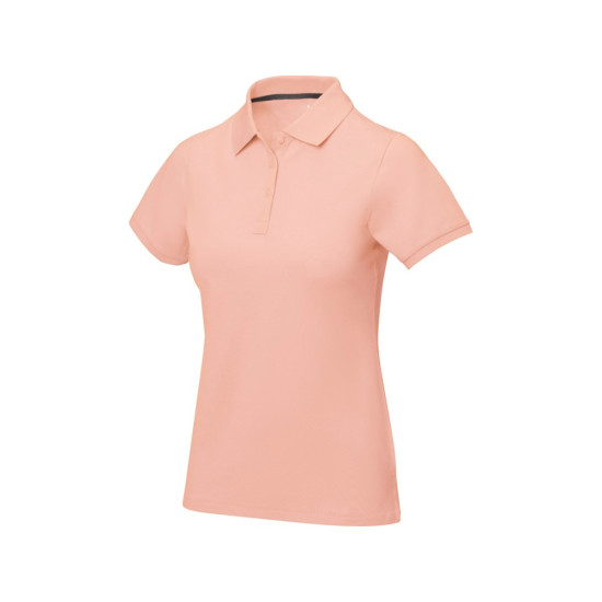 Calgary женская футболка-поло с коротким рукавом, pale blush pink, размер XS