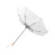 Birgit, складной ветроустойчивой зонт диаметром 21 дюйм из переработанного ПЭТ, белый