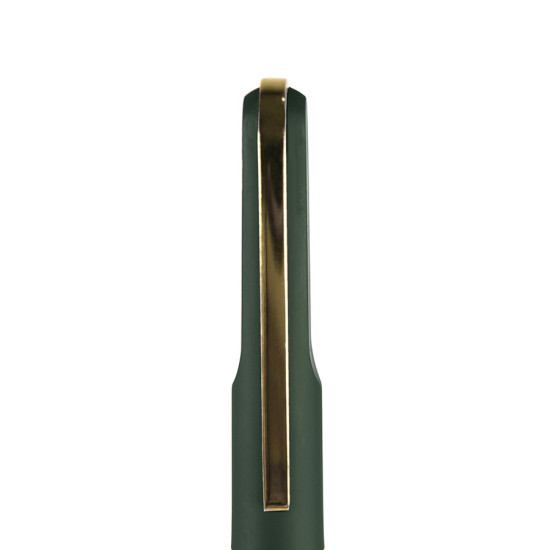 FARO, ручка шариковая, темно-зеленый/золотистый, металл, пластик, софт-покрытие