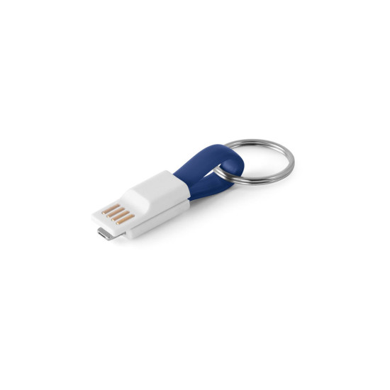 RIEMANN. USB-кабель с разъемом 2 в 1, Королевский синий