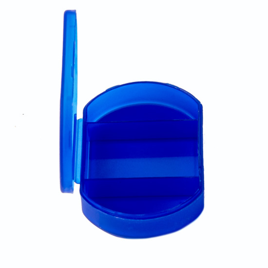 Витаминница TRIZONE, 3 отсека; 6 x 1.3 x 3.9 см; пластик, синяя