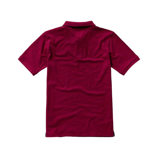 Calgary мужская футболка-поло с коротким рукавом, бургунди