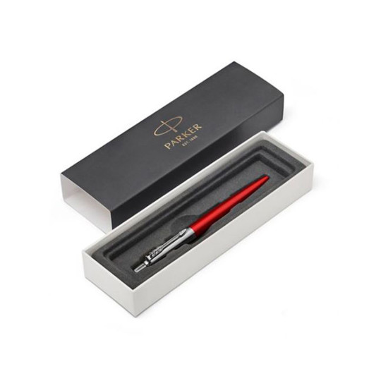 Шариковая ручка Parker Jotter Essential, Kensington Red CT, стержень: M, цвет чернил : blue или blac