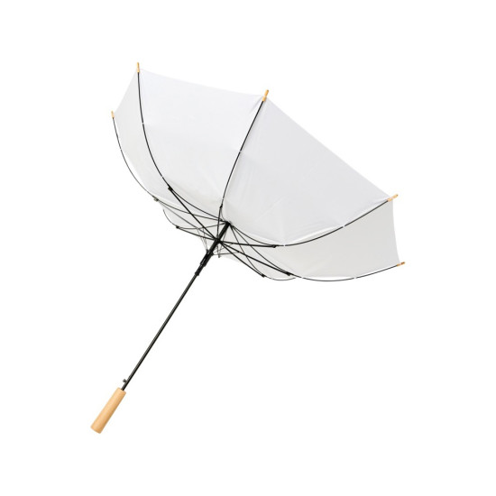23-дюймовый автоматический зонт Alina из переработанного ПЭТ-пластика, белый