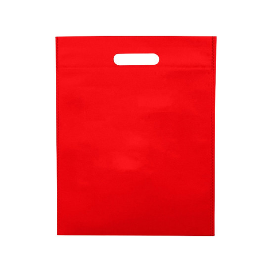 Большая просторная нетканая сумка-тоут для конференций, красная