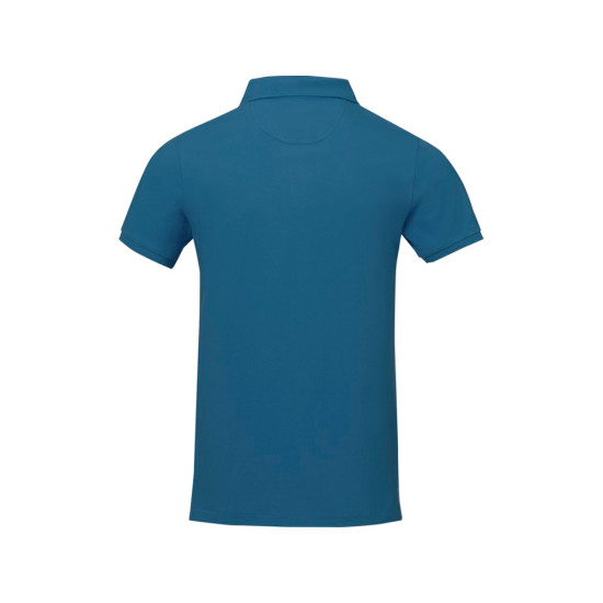 Calgary мужская футболка-поло с коротким рукавом, tech blue