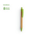 SYDOR, ручка шариковая, светло-зеленый, бамбук, пластик с пшеничной соломой