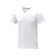 Somoto Мужская футболка с коротким рукавом и V-образным вырезом , белый