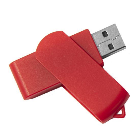 USB flash-карта SWING (8Гб), красный, 6,0х1,8х1,1 см, пластик