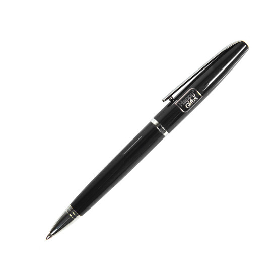DELICATE, ручка шариковая, черный/хром, металл
