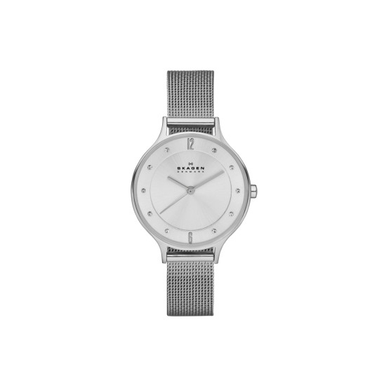 Часы наручные, женские. Skagen, корпус- стальной, циферблат- стальной, крепление- стальной