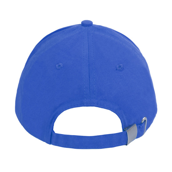Бейсболка "Premium S", 5 клиньев, металлическая застежка; ярко-синий; 100% хлопок;плотность 350 г/м2