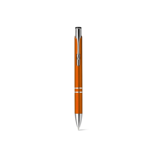 BETA PLASTIC.  Шариковая ручка с зажимом из металла, Оранжевый