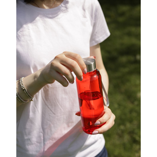 Бутылка для воды WATER, 550 мл; прозрачный, пластик rPET, нержавеющая сталь
