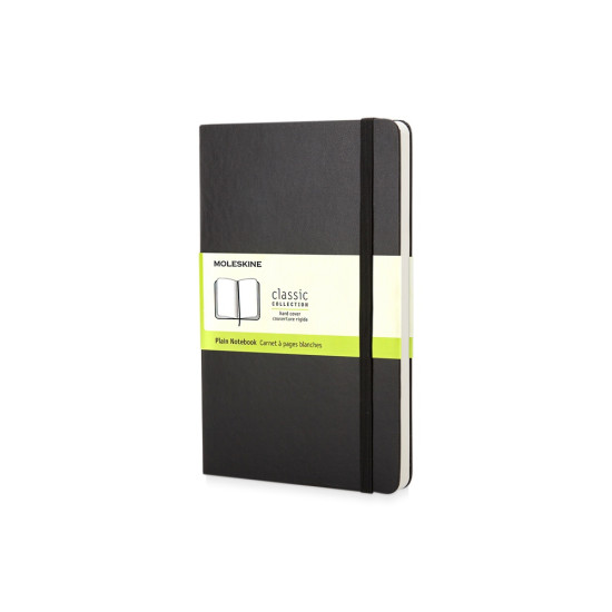 Записная книжка Moleskine Classic (нелинованный) в твердой обложке, Pocket (9x14см), черный