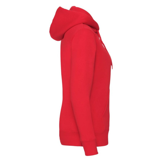 Толстовка "Lady-Fit Hooded Sweat Jacket", красный_XS, 75% х/б, 25% п/э, 280 г/м2